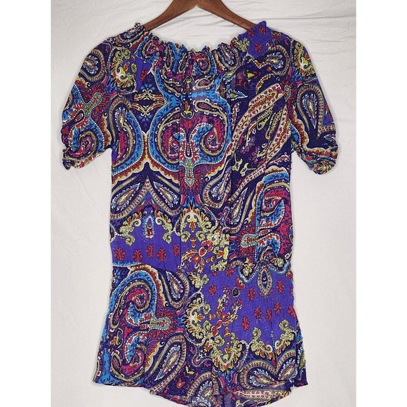 Paisley Print Blouse with beautiful Beading from Faith Size‎ Small - Picture 2 of 12
